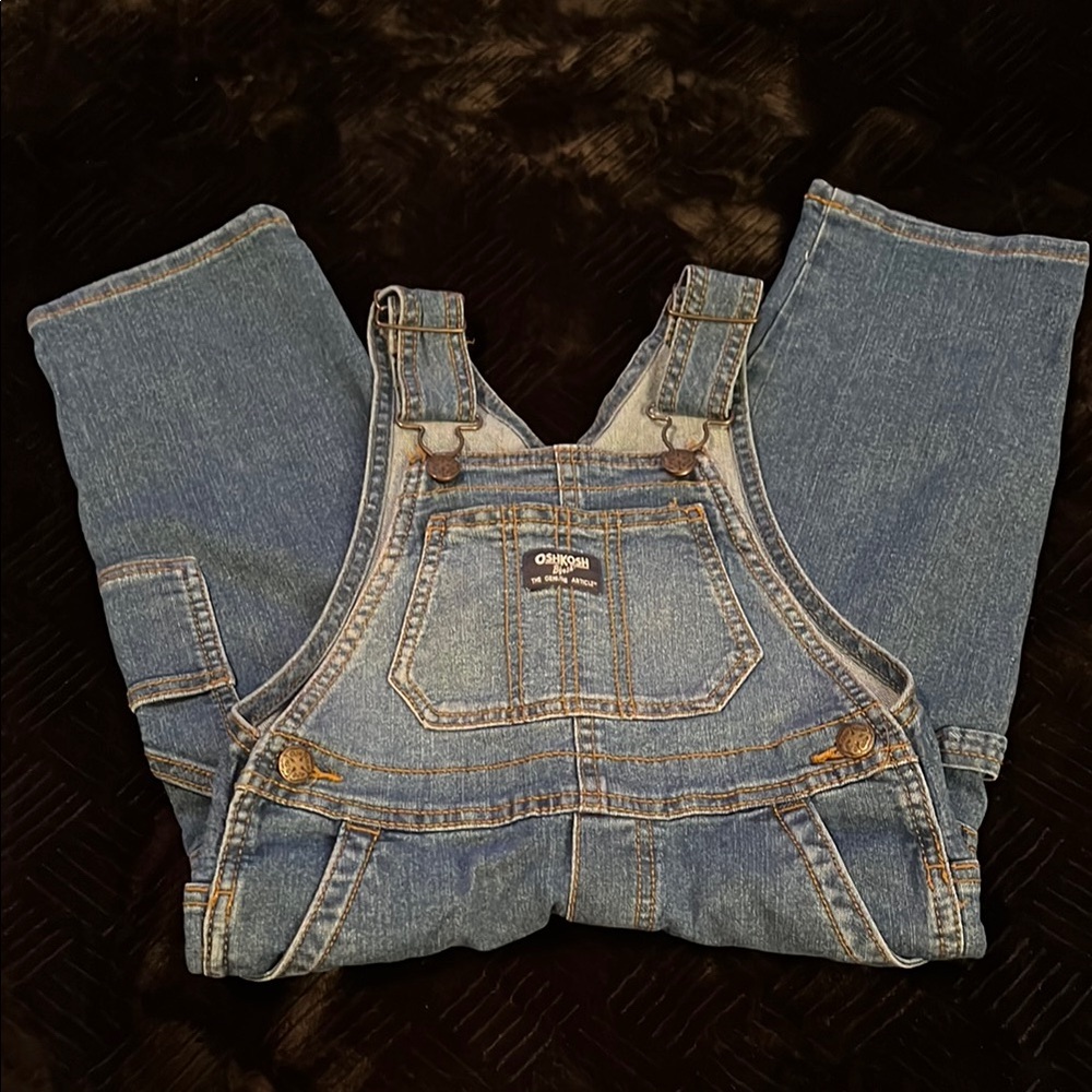 Oshkosh B’gosh Denim Overalls. Toddler boys size 3T